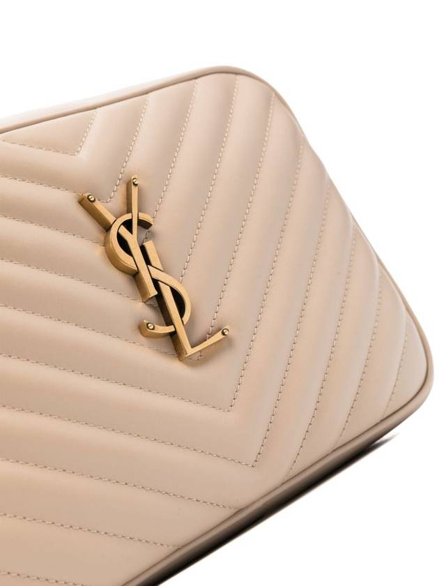 Lou Logo Quilting Cross Bag Beige - SAINT LAURENT - BALAAN 6