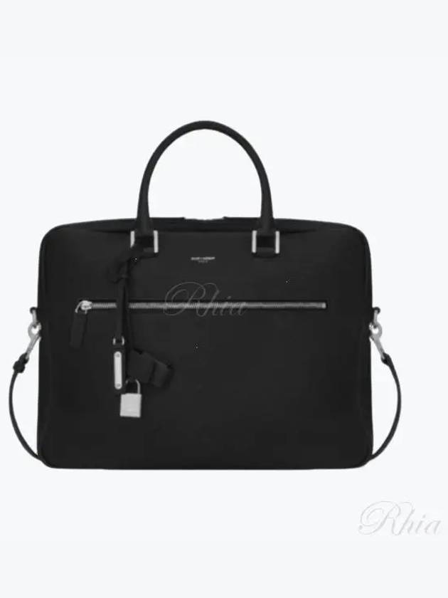 Sac De Jour Supple Brief Case Black - SAINT LAURENT - BALAAN 2