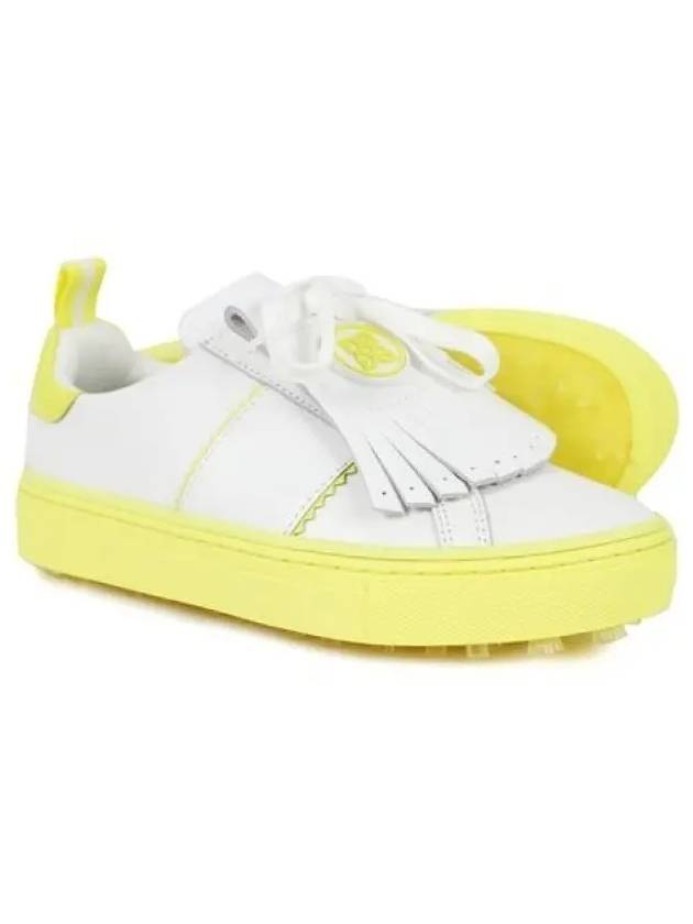 Contrast Accent Kiltie Durf Golf Spikeless Yellow White - G/FORE - BALAAN 2