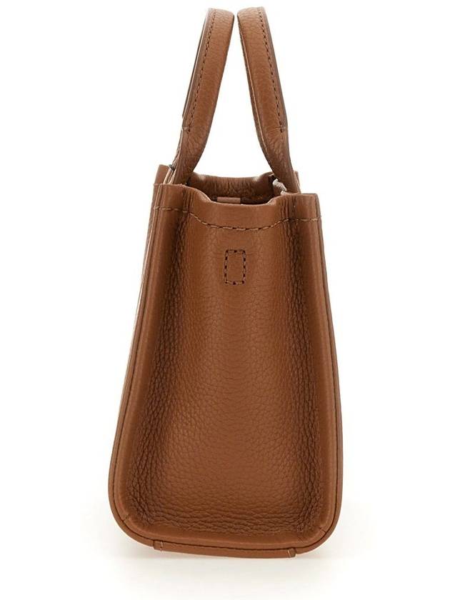 Mini Micro Leather Tote Bag Brown - MARC JACOBS - BALAAN 5