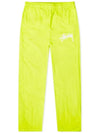 Stussy Beach Fluorescent Track Pants Yellow - NIKE - BALAAN.