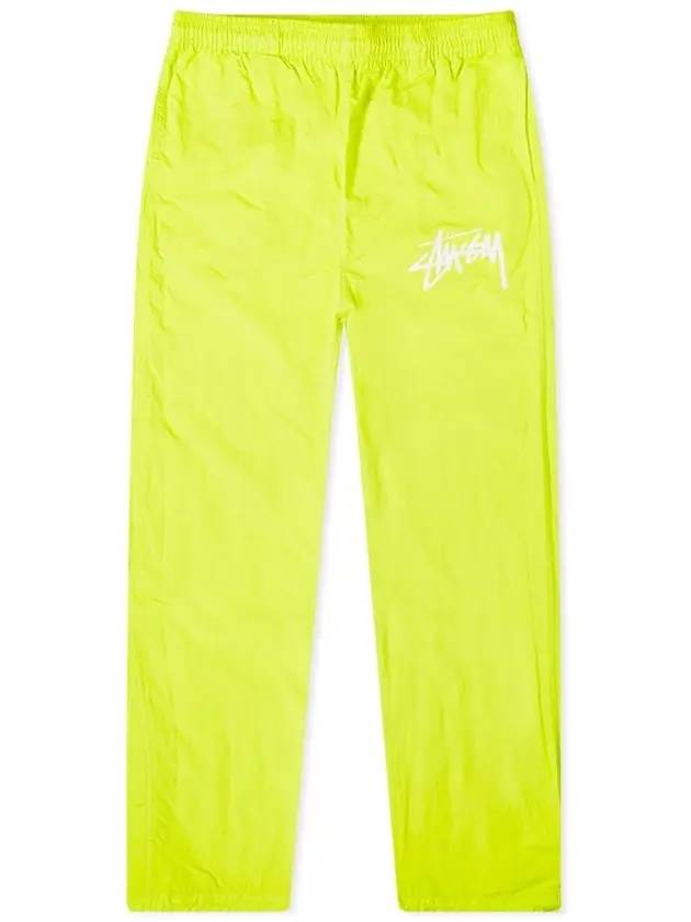 Stussy Beach Fluorescent Track Pants Yellow - NIKE - BALAAN.