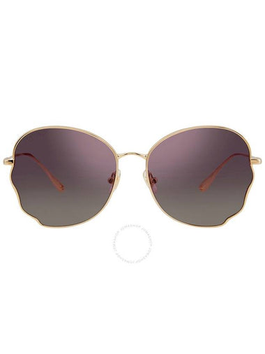 Bolon Chloe Purple Gradient Irregular Ladies Sunglasses BL7105 A60 58 - BOLON - BALAAN 1