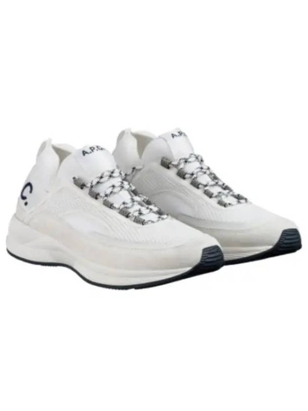 Run Around Logo Low Top Sneakers White - A.P.C. - BALAAN 2