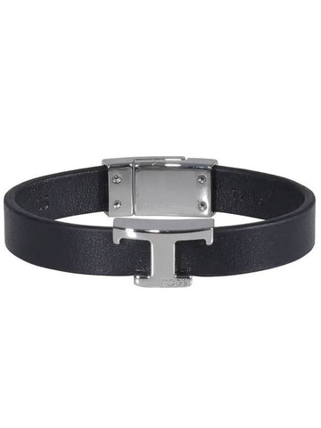 T silver bracelet black - TOD'S - BALAAN 1