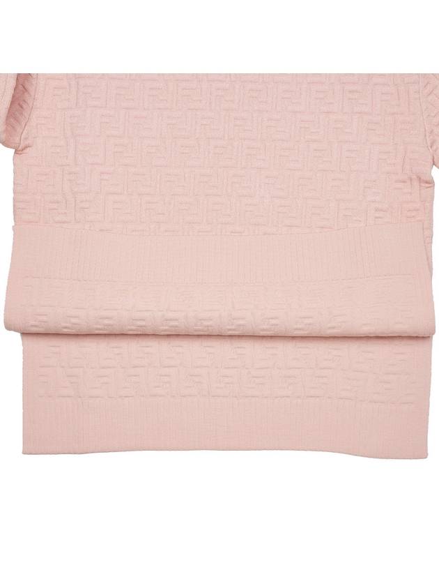 FF Logo Embossed Pullover Knit Top Pink - FENDI - BALAAN 8