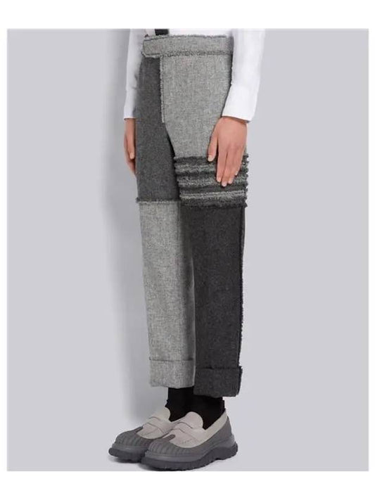 diagonal Shetland classic wool pants - THOM BROWNE - BALAAN 2