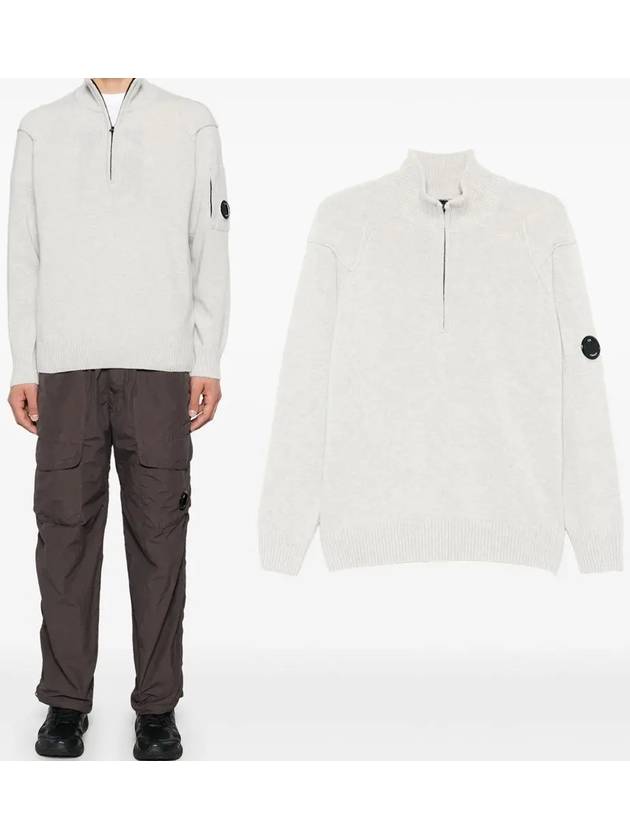 CP Company Men s Wool Half Zip up Knit 17CMKN144A M13 - CP COMPANY - BALAAN 1