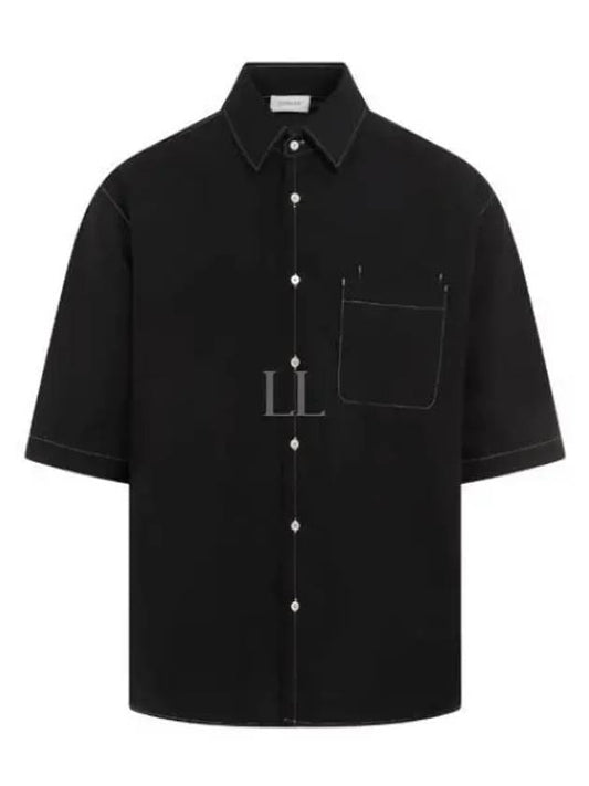 Double Pocket Short Sleeve Shirt Black - LEMAIRE - BALAAN 2