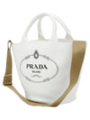 Canapa Hemp Logo Tote Shoulder Bag 1BG186 ZKI F0009 - PRADA - BALAAN 3