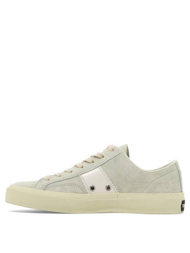 Suede Low Top Sneakers Marble Cream - TOM FORD - BALAAN 4