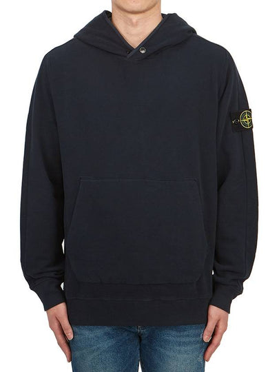 Compass Logo Patch Hoodie Navy - STONE ISLAND - BALAAN 2