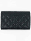 Classic Flap Caviar Gold Hardware Medium Wallet Black - CHANEL - BALAAN 3