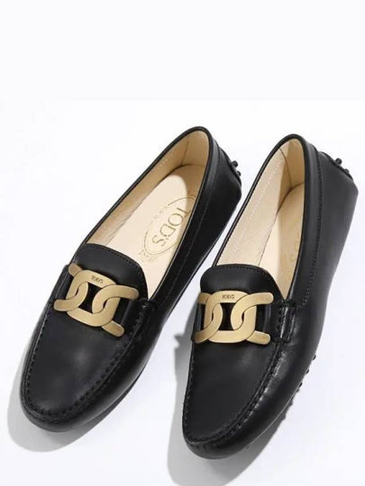 Women's Kate Gommino Leather Driving Shoes Black - TOD'S - BALAAN 2