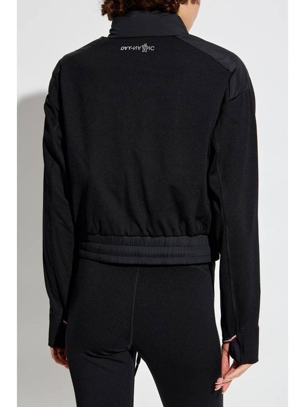 Grenoble Padded Zip-Up Sweatshirt Black - MONCLER - BALAAN 5