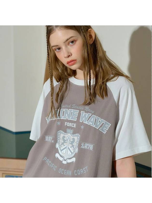 Marine wave raglan short sleeve t-shirt gray - CPGN STUDIO - BALAAN 1