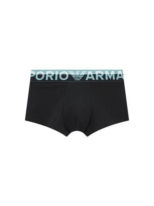 UNDERWEAR 8th Anniversary Last Armani 9 7 8 Men s Color Block Banding Cotton Drawn Black 270708 - EMPORIO ARMANI - BALAAN 1