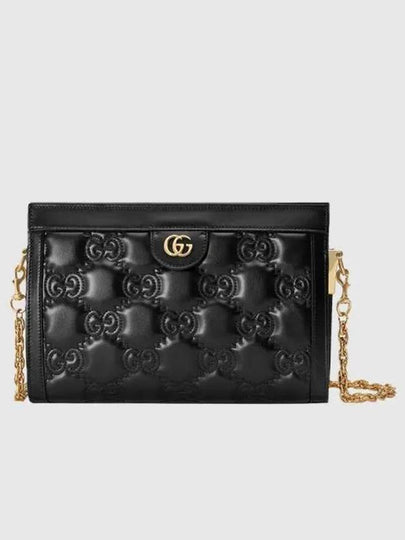 Women's GG Matelasse Leather Small Shoulder Bag Black - GUCCI - BALAAN 2