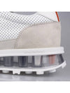 Women Vitello Calf Tech Runner Clear Sole Low Top Sneakers White - THOM BROWNE - BALAAN 4