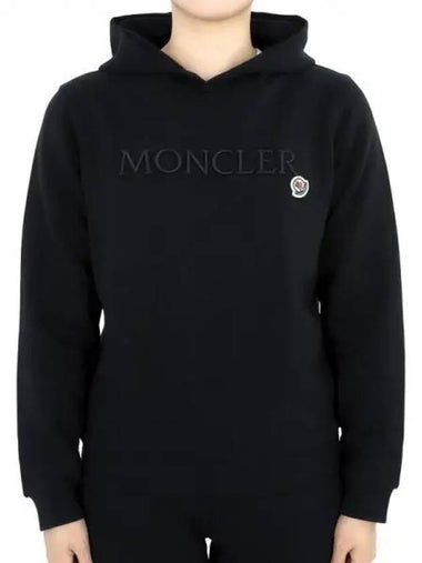 Kids embroidery logo wappen hood sweatshirt black 8G00014 899PS 999 12 14A adult wearable 1107851 - MONCLER - BALAAN 1