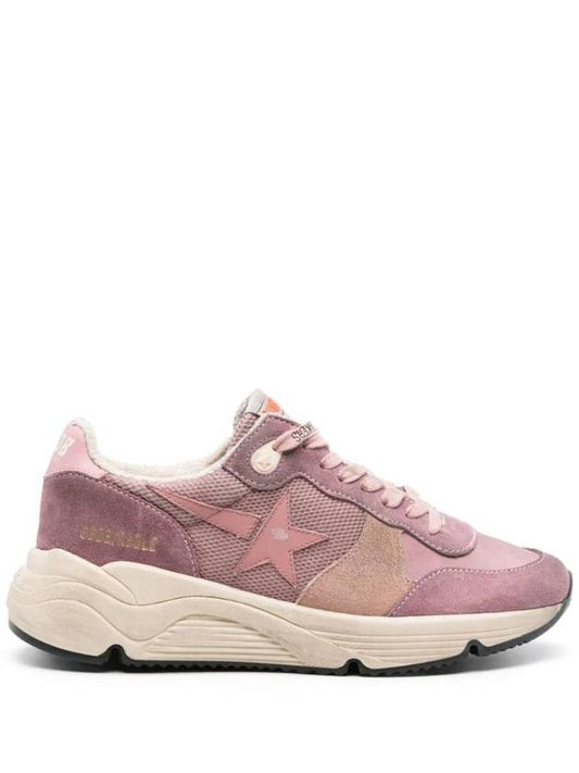 Running Sole Lace-Up Low Top Sneakers Pink - GOLDEN GOOSE - BALAAN 1