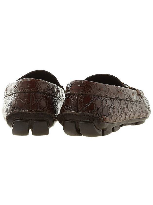 crocodile effect driving shoes - PRADA - BALAAN.