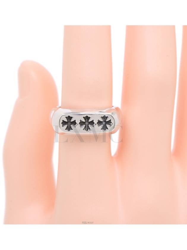 Triple Cross Ring Silver Spacer No 19 - CHROME HEARTS - BALAAN 6