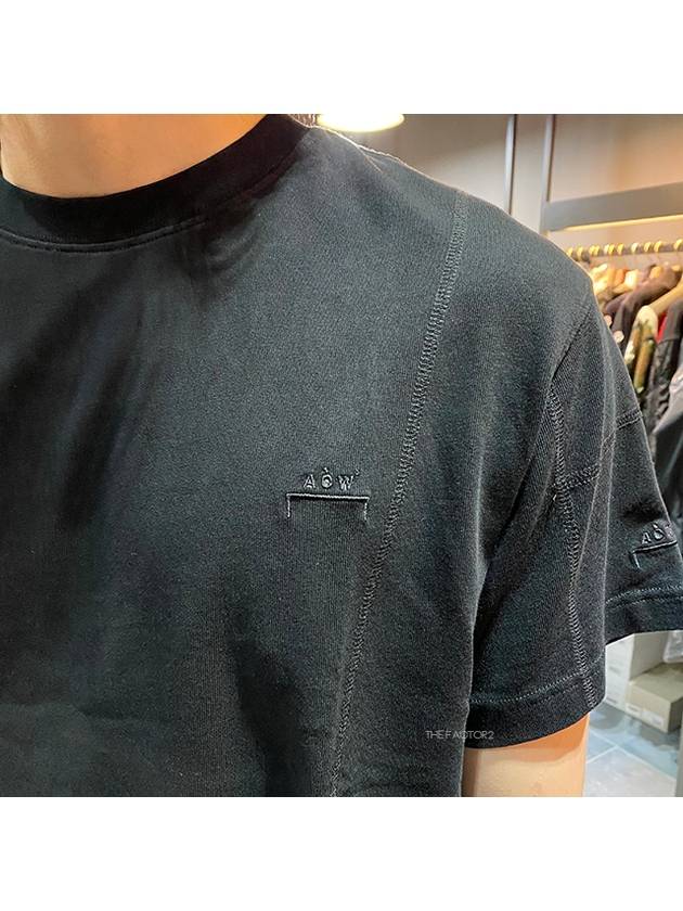 Essential embroidery logo short sleeve tshirt black - A-COLD-WALL - BALAAN 5