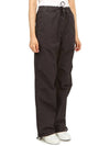 Drawstring Washed Cotton Track Pants Phantom - GANNI - BALAAN 6