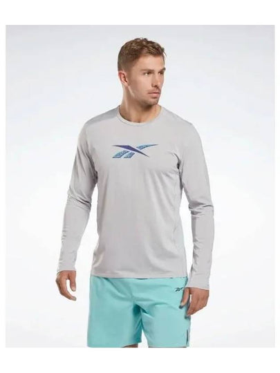 Activchill Athlete Long Sleeve Gray HI0493 - REEBOK - BALAAN 1