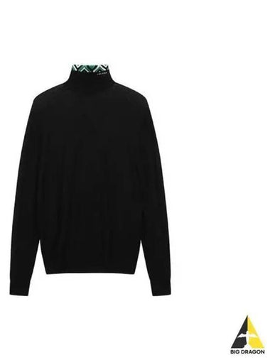 Worsted turtleneck knit black UMR534 11QV - PRADA - BALAAN 1