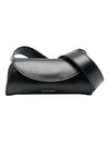 Mini Canolo Leather Belt Bag Black - JIL SANDER - BALAAN.