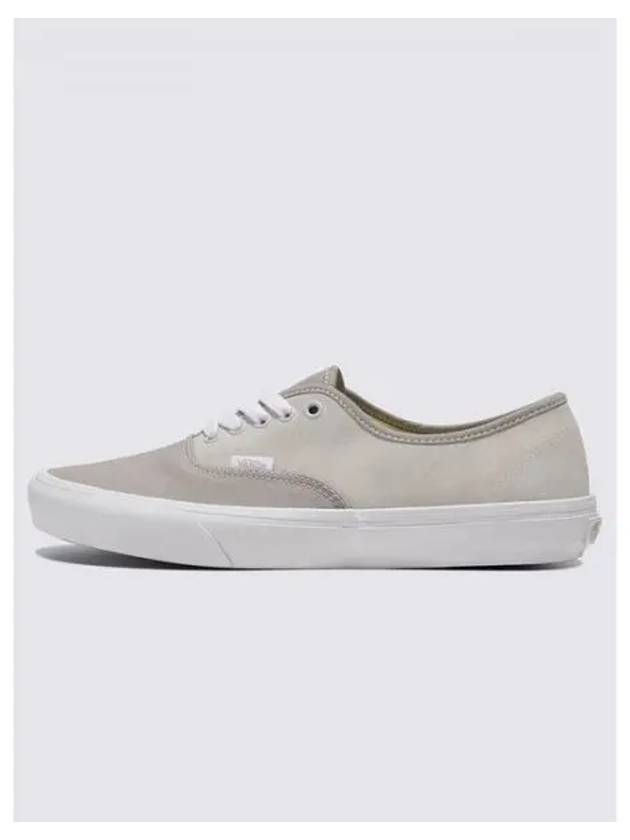 Authentic Canvas Suede Low Top Sneakers Block Grey - VANS - BALAAN 2