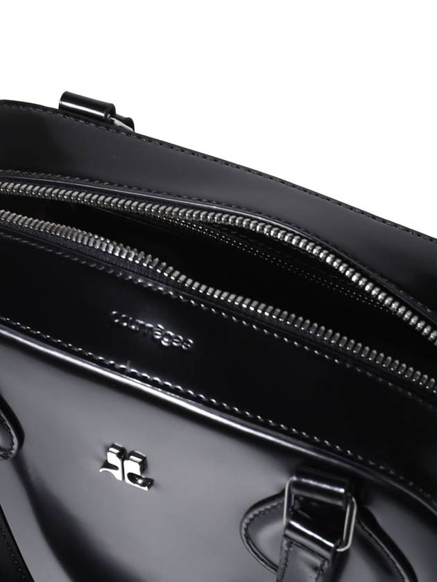 AC Stud Leather Bowling Bag Black - COURREGES - BALAAN 5