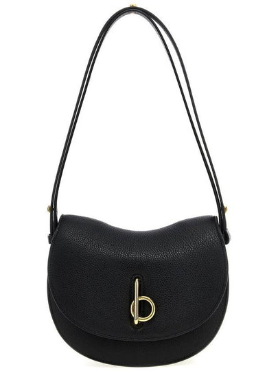 Rocking Horse Small Leather Shoulder Bag Black - BURBERRY - BALAAN 2