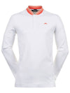 Men's Tyson Regular Fit Long Sleeve Polo Shirt White - J.LINDEBERG - BALAAN 2