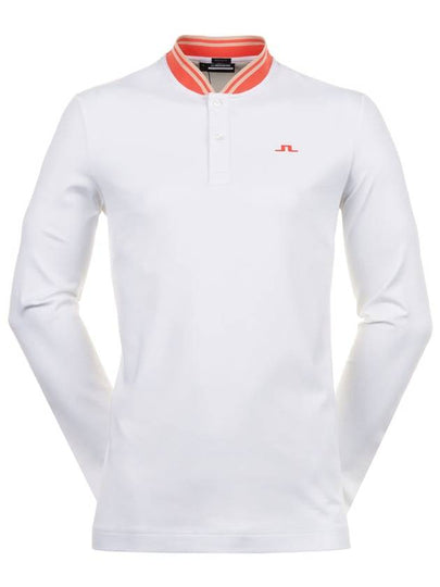 Men's Tyson Regular Fit Long Sleeve Polo Shirt White - J.LINDEBERG - BALAAN 2