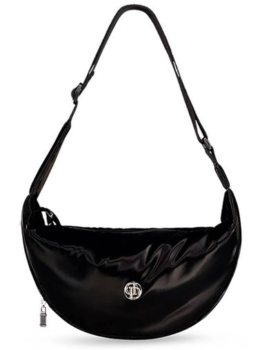 SOFT GLOSSY CROSS BAG BLACK - DON’T ASK MY PLAN - BALAAN 1