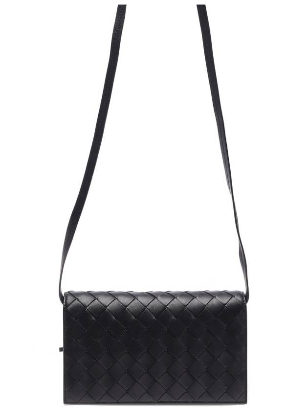 Intrecciato Mini Cross Bag Black - BOTTEGA VENETA - BALAAN 5