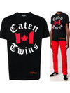 Canada Print Logo Short Sleeve T-Shirt Black - DSQUARED2 - BALAAN 2