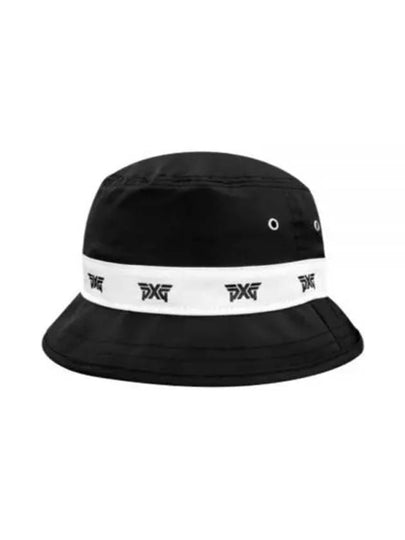 Golfwear Logo Repeat Bucket Hat Black White - PXG - BALAAN 2