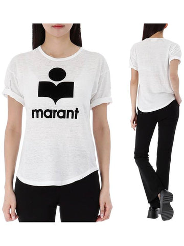 Coldy Rollup Short Sleeve TShirt TS0004FA A1N09E 20WH - ISABEL MARANT - BALAAN 1