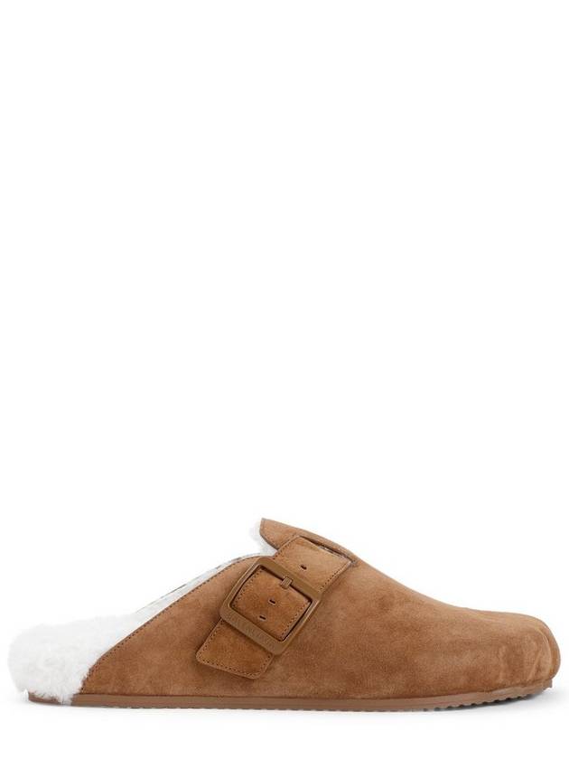 Sunday Shearling Mules Beige - BALENCIAGA - BALAAN 1