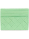 Intrecciato Leather Card Holder Siren - BOTTEGA VENETA - BALAAN 2