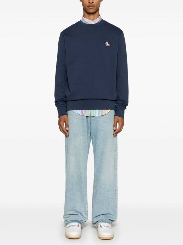 Chillax Patch Regular Sweatshirt Eclipse Blue - MAISON KITSUNE - BALAAN 3