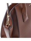 Avril Logo Embellished Leather Tote Bag Brown - MICHAEL KORS - BALAAN 10