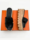 Eze 30 Calfskin Sandals Black - HERMES - BALAAN 2