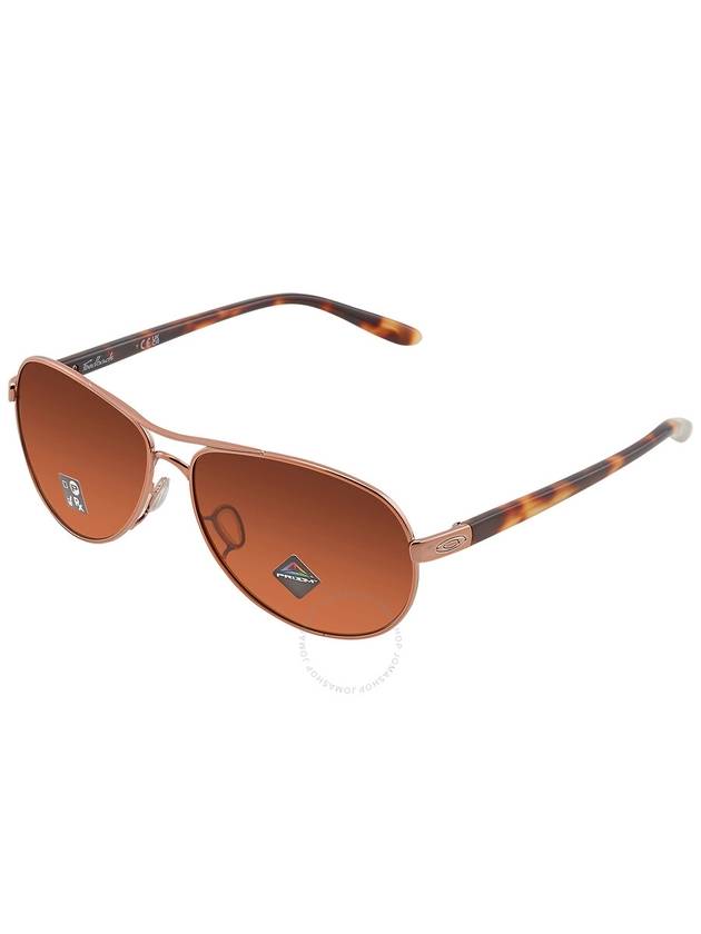 Oakley Feedback Prizm Brown Gradient Aviator Ladies Sunglasses OO4079 407946 59 - OAKLEY - BALAAN 3