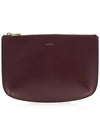 Sarah Clutch Bag Burgundy - A.P.C. - BALAAN 2