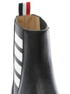 Pebble Grain Leather Chelsea Boots Black - THOM BROWNE - BALAAN 5